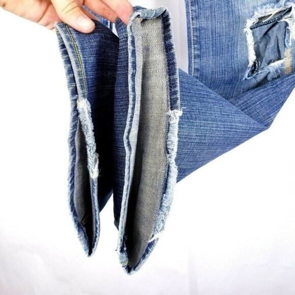 Paper Denim & Cloth 2-KAT-43 Distressed Bootcut Denim Mid Rise Jeans Women's 29 - Picture 7 of 8